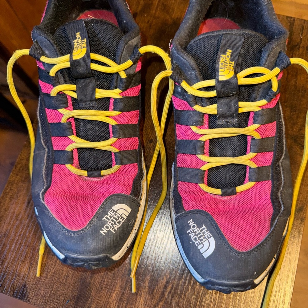 The North Face Vibrant Pink and Black Trail Shoes